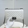 Chanel Genuine Lambskin Bag with Original Hardware - Antique Silver, 25x15x8cm