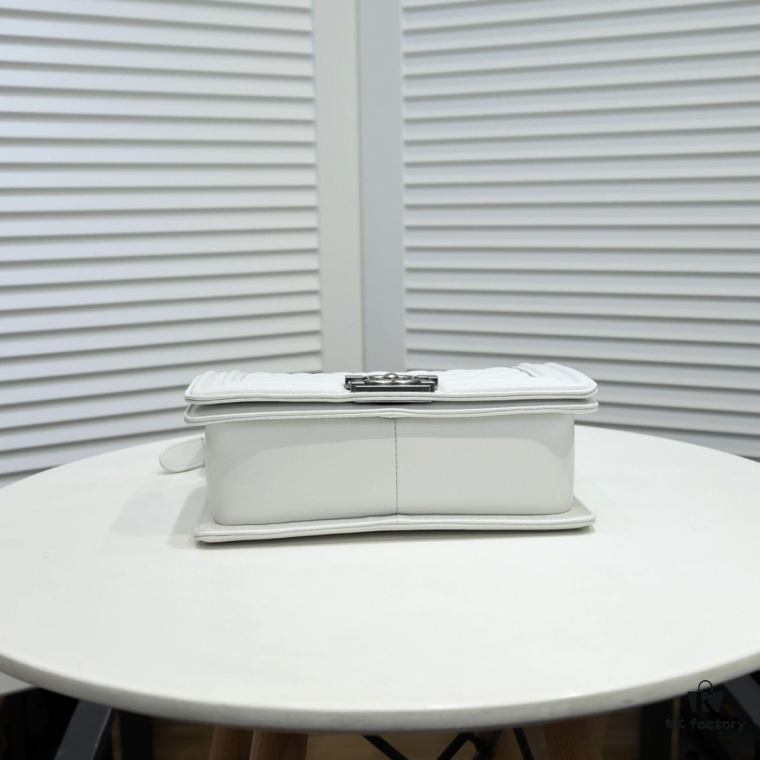 Chanel Genuine Lambskin Bag with Original Hardware - Antique Silver, 25x15x8cm