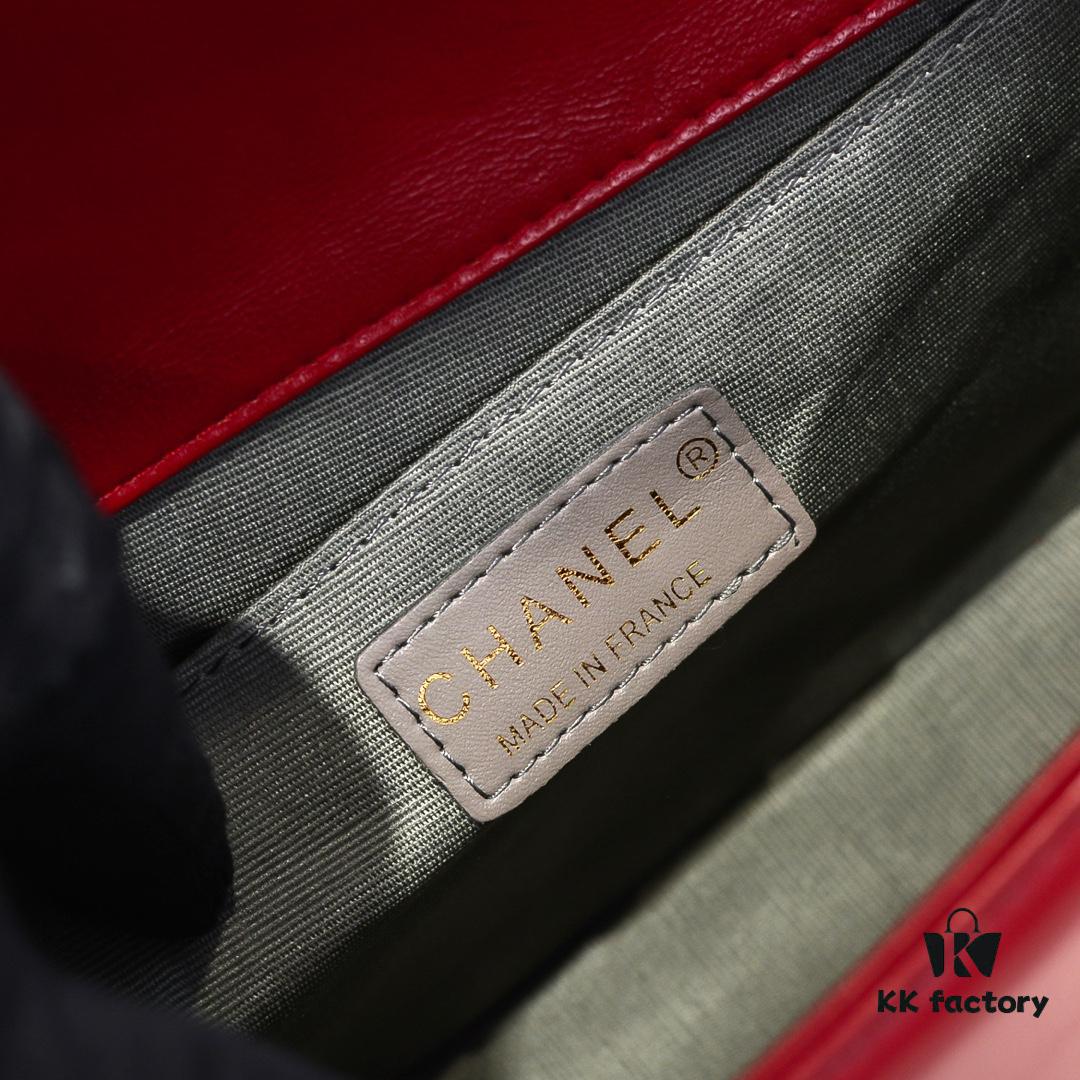 Chanel Genuine Lambskin Bag with Original Hardware - Full Lamb Leather, Thickened Electroplated Metal Accessories