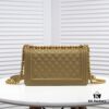 Chanel Crown Lambskin Bag with Original Hardware - Full Sheepskin, Thickened Electroplated Metal Fittings, Premium Craftsmanship, Soft and Resilient Base, No Mark After Squeezing, Real Stock, Real Photos