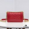 Chanel Crown Lambskin Handbag with Original Hardware - Full Sheepskin with Thickened Electroplated Metal Fittings