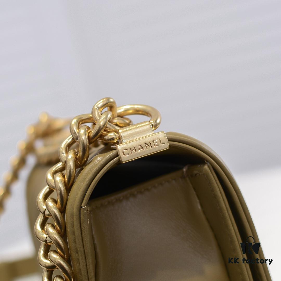 Chanel Crown Lambskin Bag with Original Hardware - Full Sheepskin, Thickened Electroplated Metal Accessories, Premium Craftsmanship, 20*12*7cm, Model No. 67085