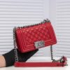 Chanel Genuine Lambskin Handbag with Original Hardware - Premium Quality, Full Lambskin with Thickened Electroplated Metal Fittings