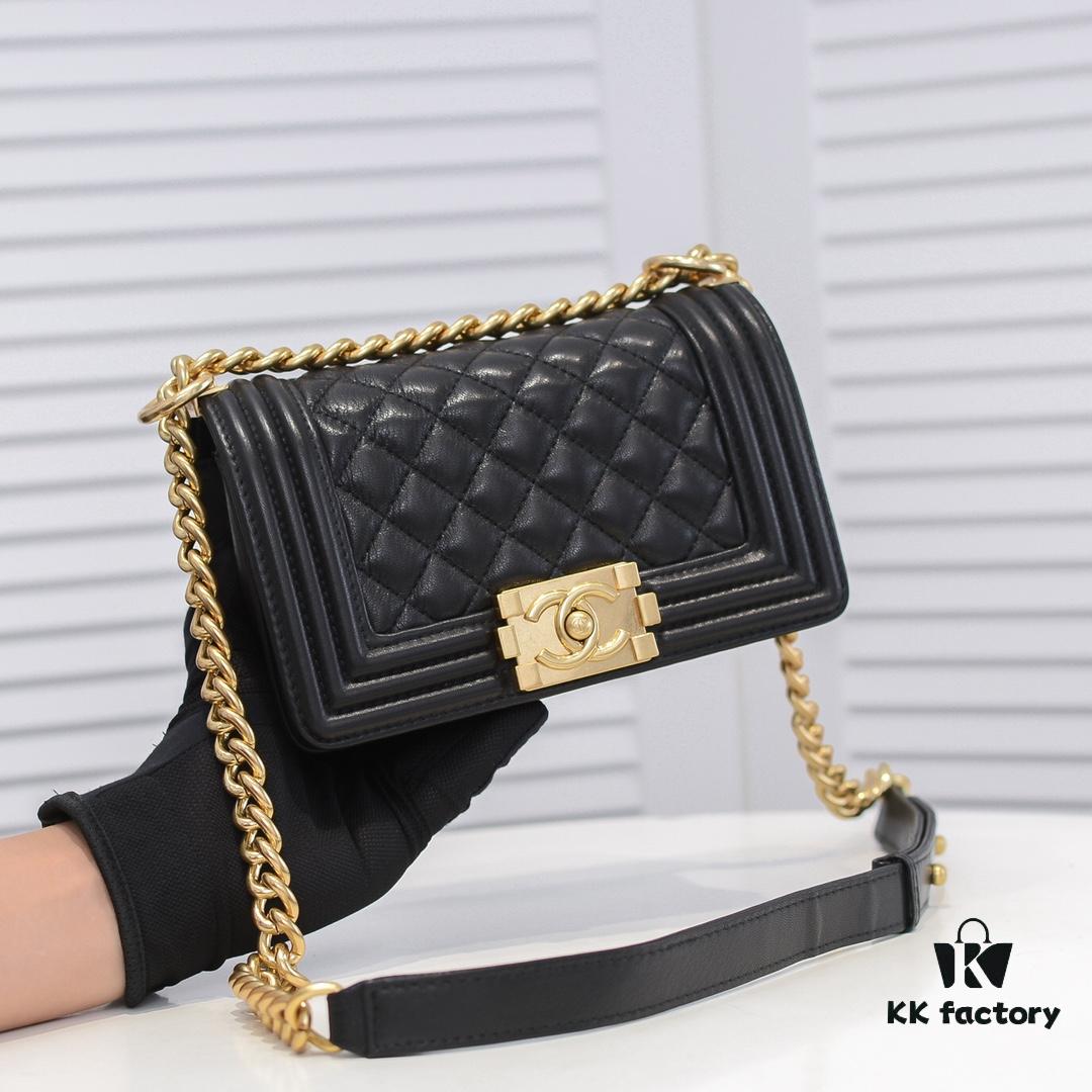 Chanel Crown Lambskin Bag with Full Sheepskin and Original Hardware - Premium Quality, Thickened Electroplated Metal Fittings