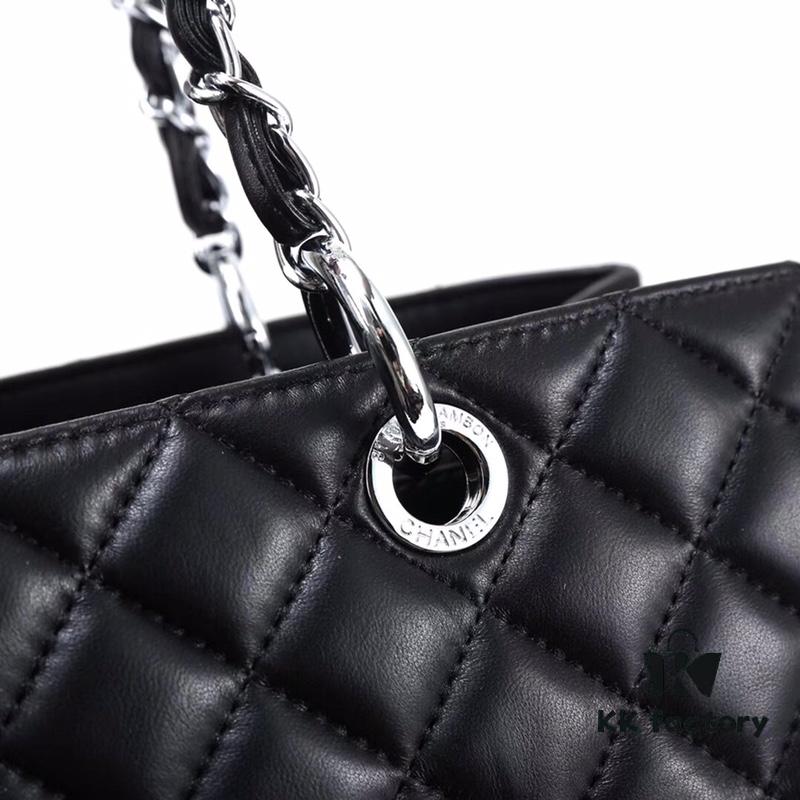 Chanel Hampstead Shopping Tote Bag - Authentic Imported French Lambskin, Top-Quality Original Hardware