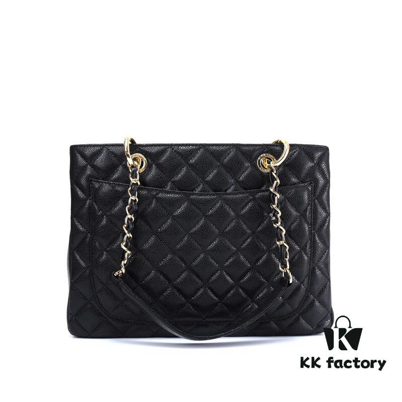 Chanel Hampstead Shopping Tote Bag, Genuine French Imported Calfskin with Quilted Texture, Top-Quality Original Hardware, One-Size Fits All, Stylish and Versatile for Any Occasion