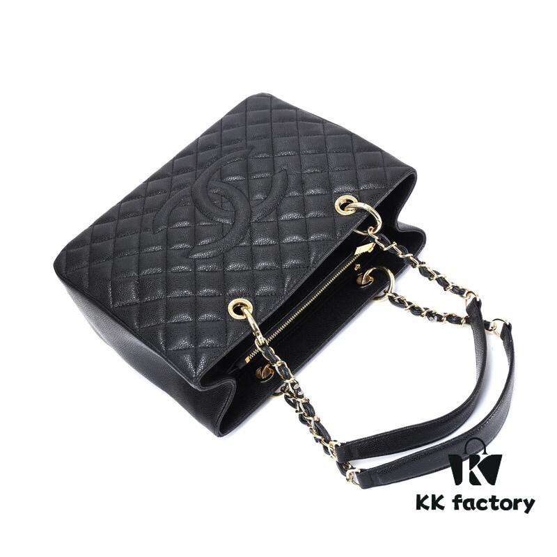 Chanel Hampstead Shopping Tote Bag, Genuine French Imported Calfskin with Quilted Texture, Top-Quality Original Hardware, One-Size Fits All, Stylish and Versatile for Any Occasion