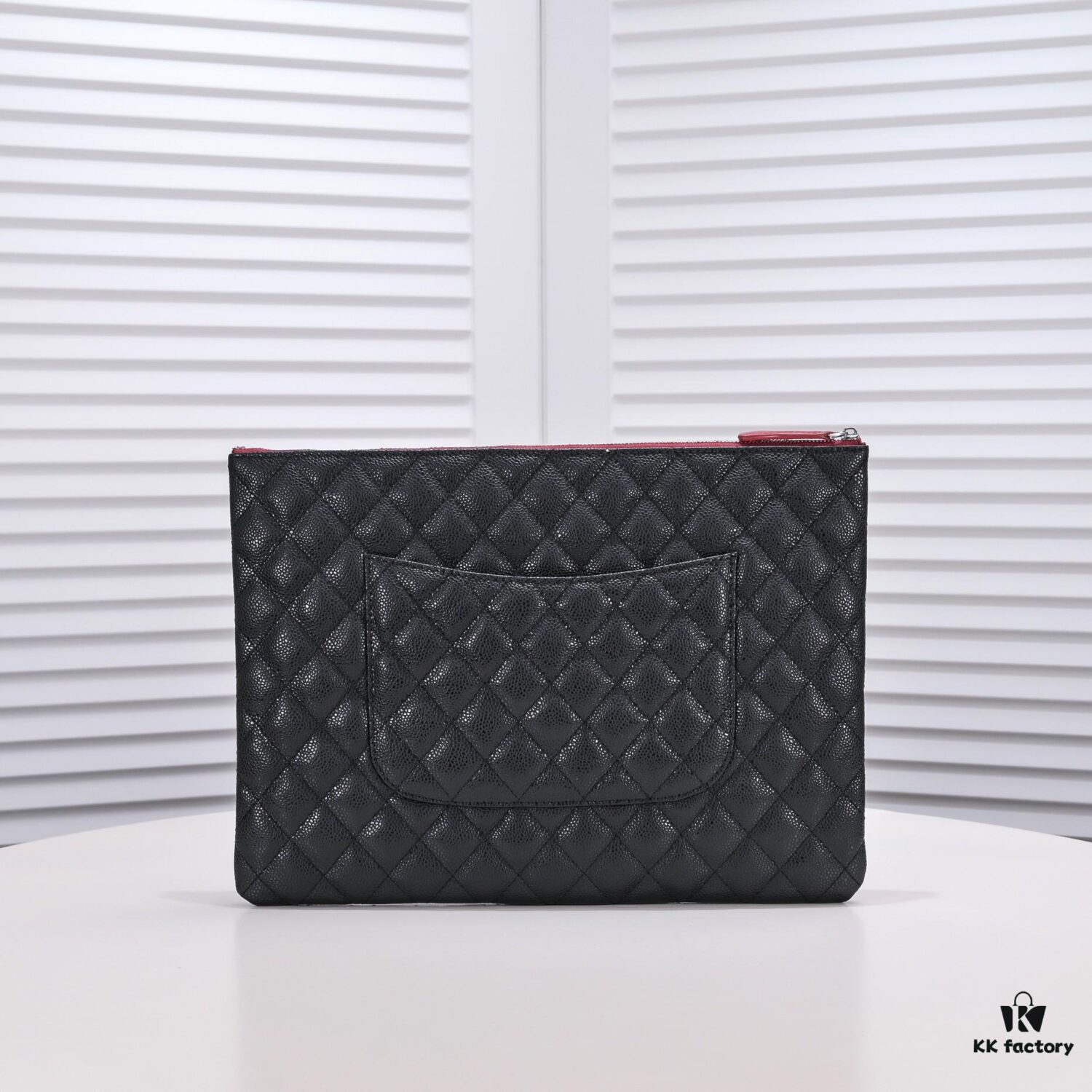 Silver Button with Box Chanel Caviar Leather Quilted Clutch Bag Latest Official Website Release Fashionable and Elegant