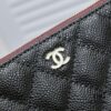 Chanel Gold Button Caviar Quilted Leather Clutch with Box