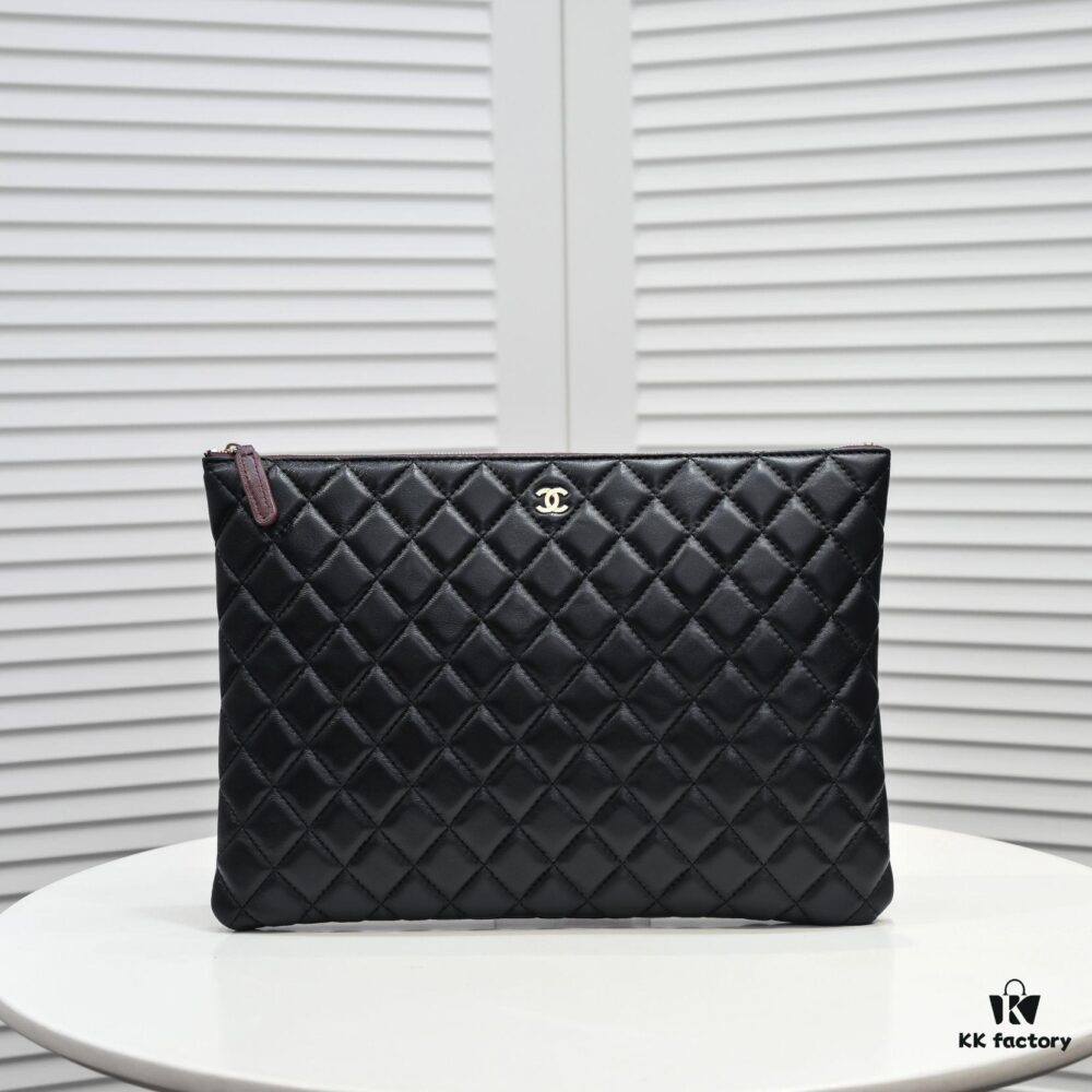 Chanel Gold Button Box Set Genuine Lambskin Quilted Clutch Bag Latest Official Website Style Fashionable and Elegant Premium Lamb Leather Handbag