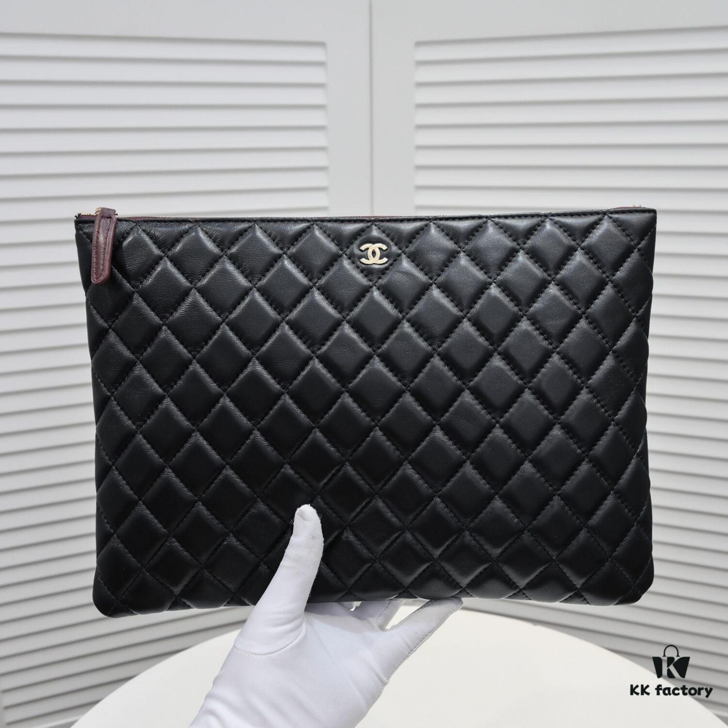 Chanel Gold Button Box Set Genuine Lambskin Quilted Clutch Bag Latest Official Website Style Fashionable and Elegant Premium Lamb Leather Handbag