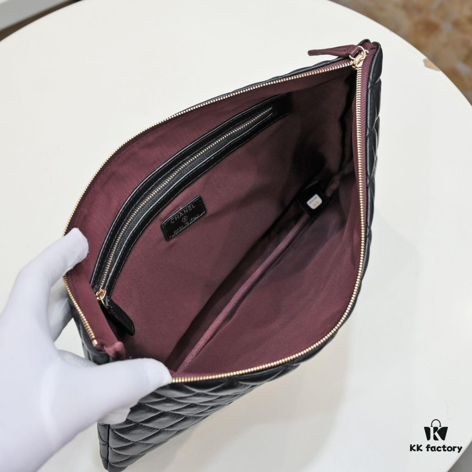 Chanel Gold Button Box Set Genuine Lambskin Quilted Clutch Bag Latest Official Website Style Fashionable and Elegant Premium Lamb Leather Handbag