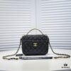 Chanel Official Website, Caviar Handle Letter Bag Double C Camera Chain Crossbody Bag, Model No. 9081, Size: 20*9*15cm
