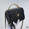 Chanel Official Website, Caviar Handle Letter Bag Double C Camera Chain Crossbody Bag, Model No. 9081, Size: 20*9*15cm