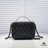Chanel Official Website, Caviar Handle Letter Bag Double C Camera Chain Crossbody Bag, Model No. 9081, Size: 20*9*15cm