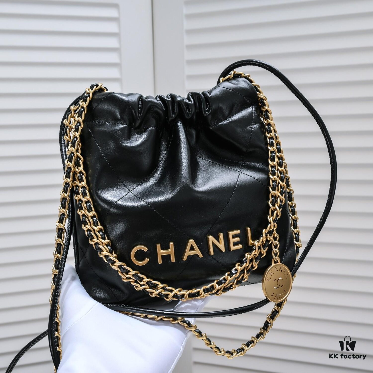 Chanel Mini 22 Bag in Classic Black from the Spring/Summer 2023 Collection