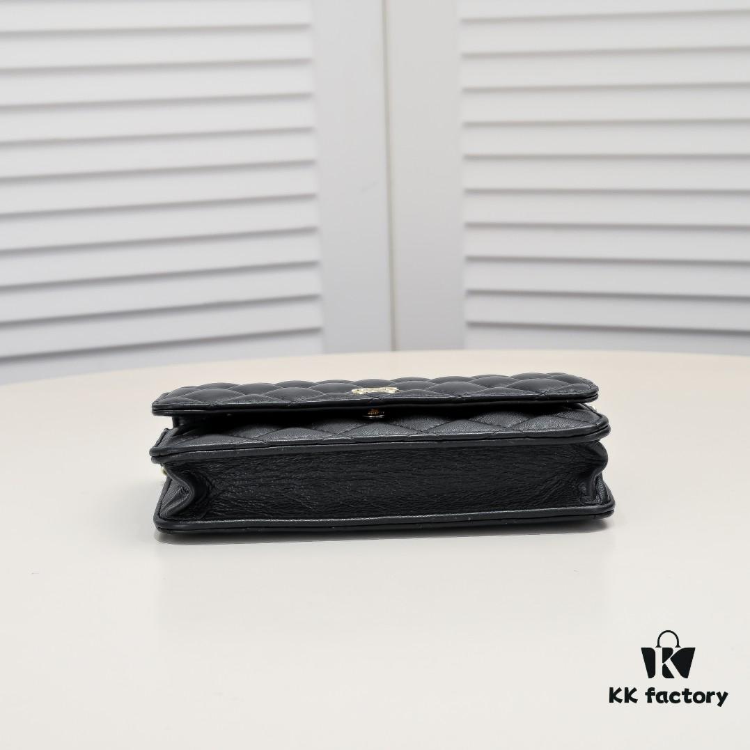 CHANEL WOC Classic Small Fortune Bag in Full Lambskin with Original Hardware