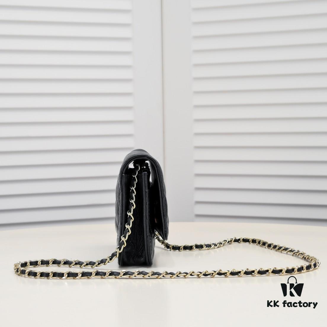 CHANEL WOC Classic Small Fortune Bag in Full Lambskin with Original Hardware