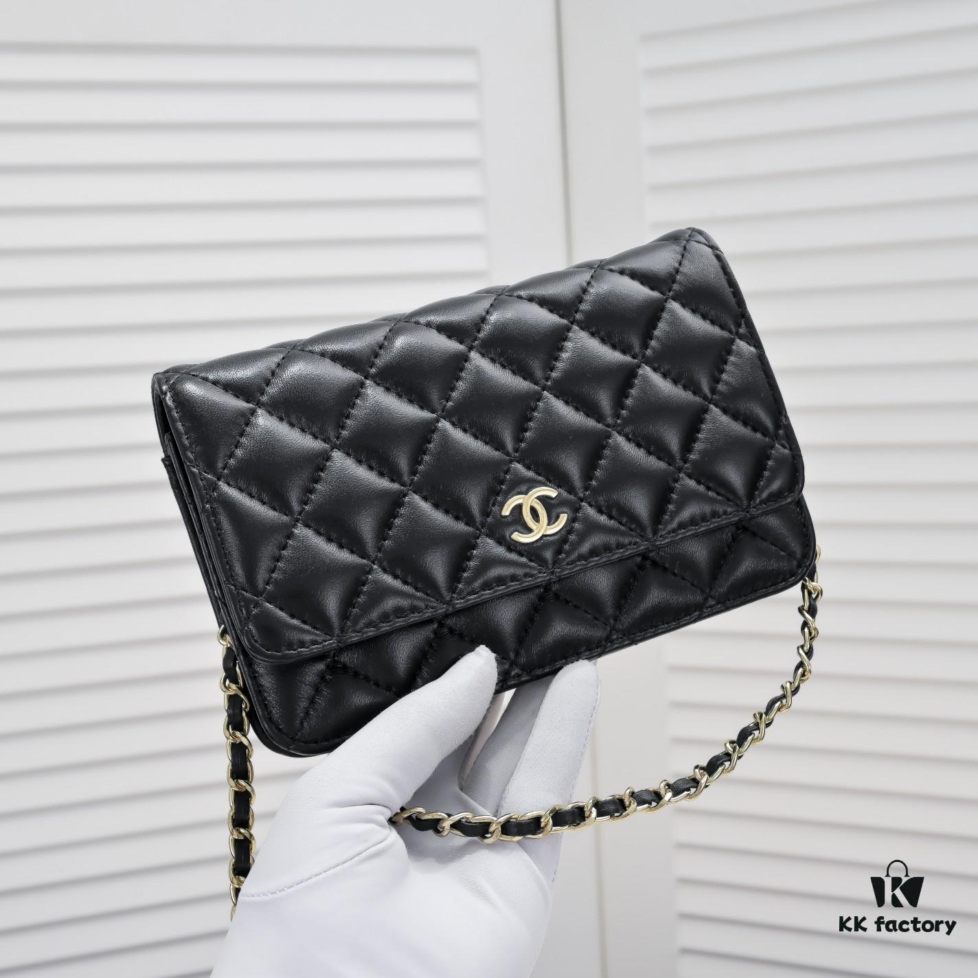 CHANEL WOC Classic Small Fortune Bag in Full Lambskin with Original Hardware