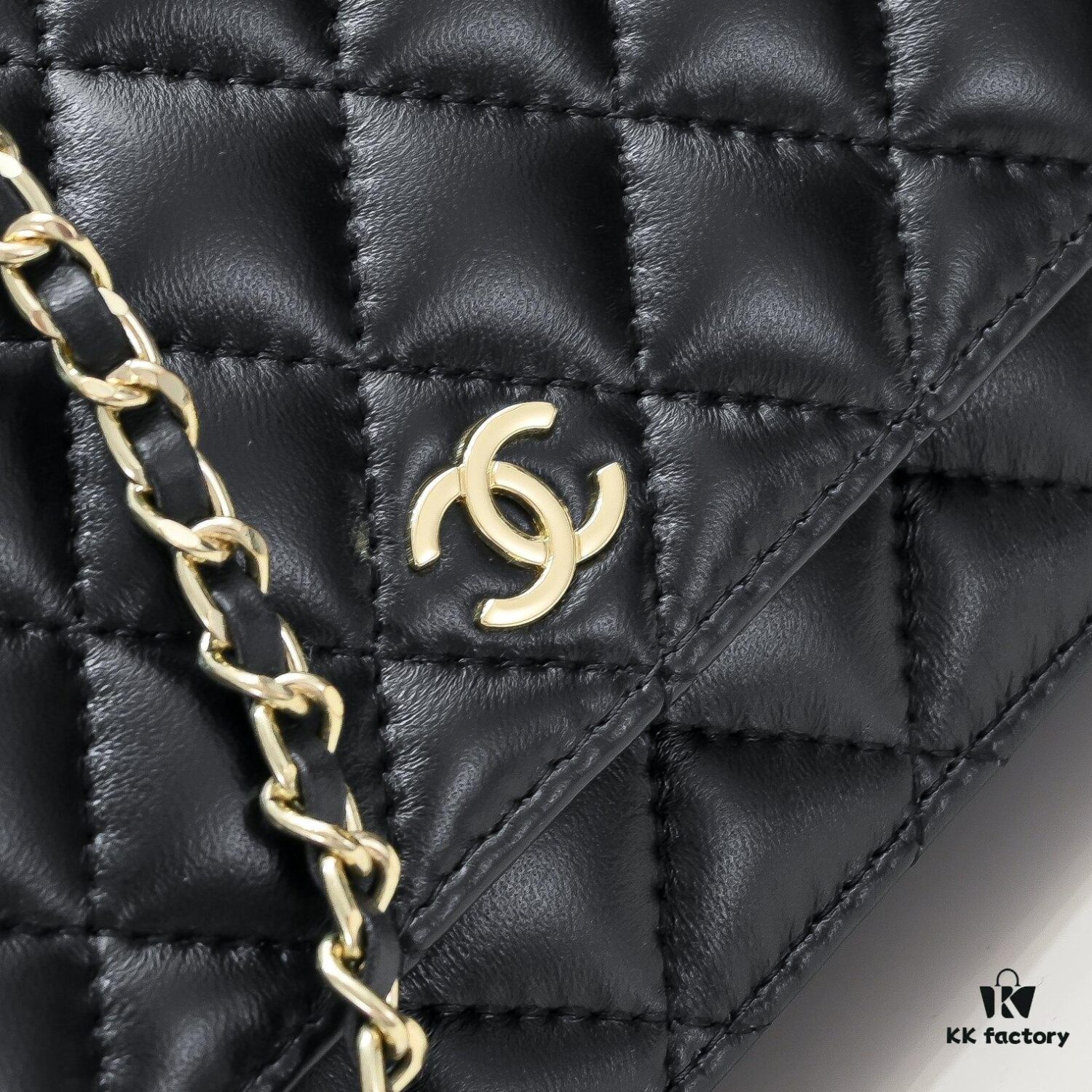 CHANEL WOC Classic Small Fortune Bag in Full Lambskin with Original Hardware