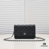 CHANEL WOC Classic Fortune Bag, Full Lambskin Inside and Out, Original Hardware, Convertible Chain for Crossbody or Shoulder Wear, Can Be Stowed to Use as a Clutch