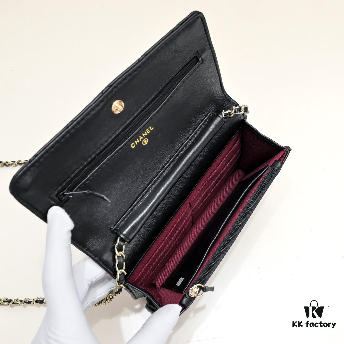 CHANEL WOC Classic Small Fortune Bag in Full Lambskin with Original Hardware