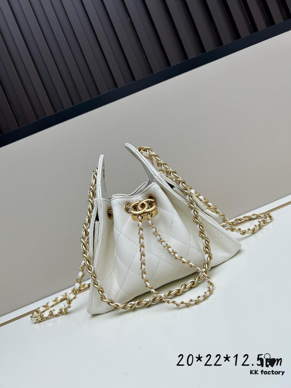 Mini Chanel 25C Hobo Bag in Suede Matte Finish - Vintage Coin Button Drawstring Bucket Bag with Quilted Pattern and Retro Black-Gold Chain