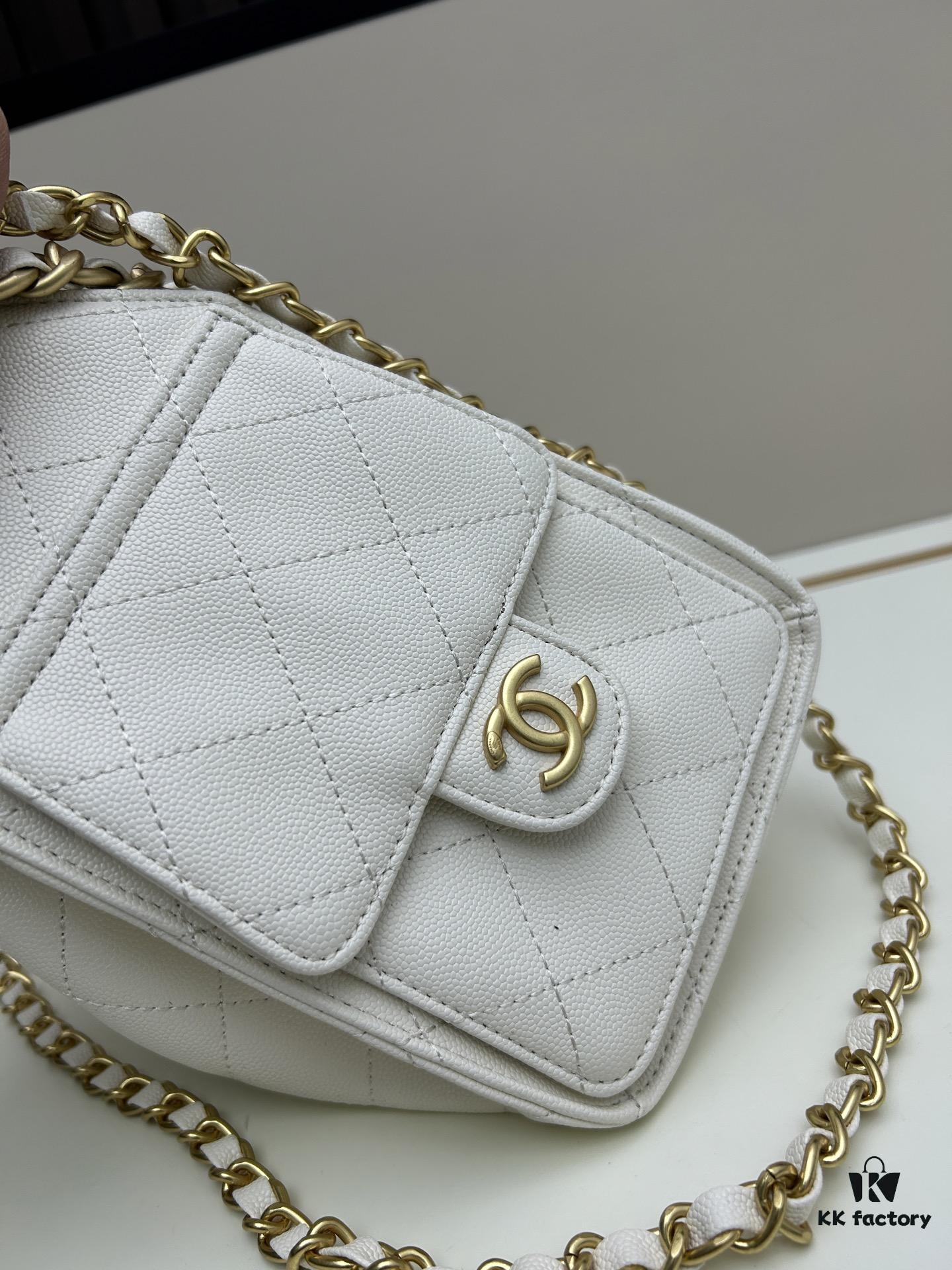 Mini Chanel 25C Hobo Bag in Suede Matte Finish - Vintage Coin Button Drawstring Bucket Bag with Quilted Pattern and Retro Black-Gold Chain