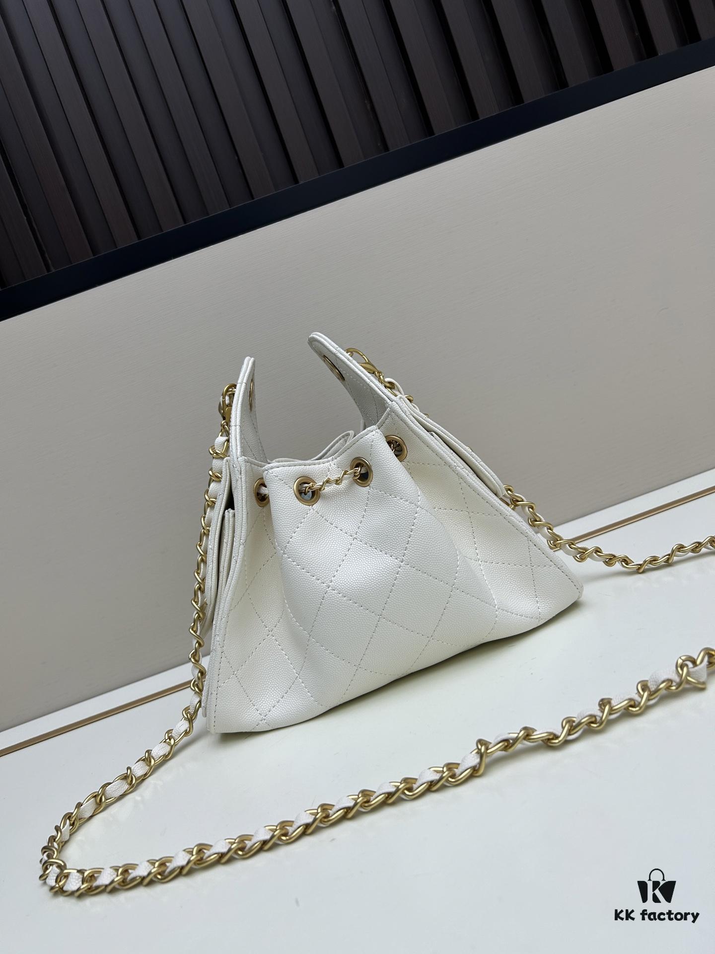 Mini Chanel 25C Hobo Bag in Suede Matte Finish - Vintage Coin Button Drawstring Bucket Bag with Quilted Pattern and Retro Black-Gold Chain