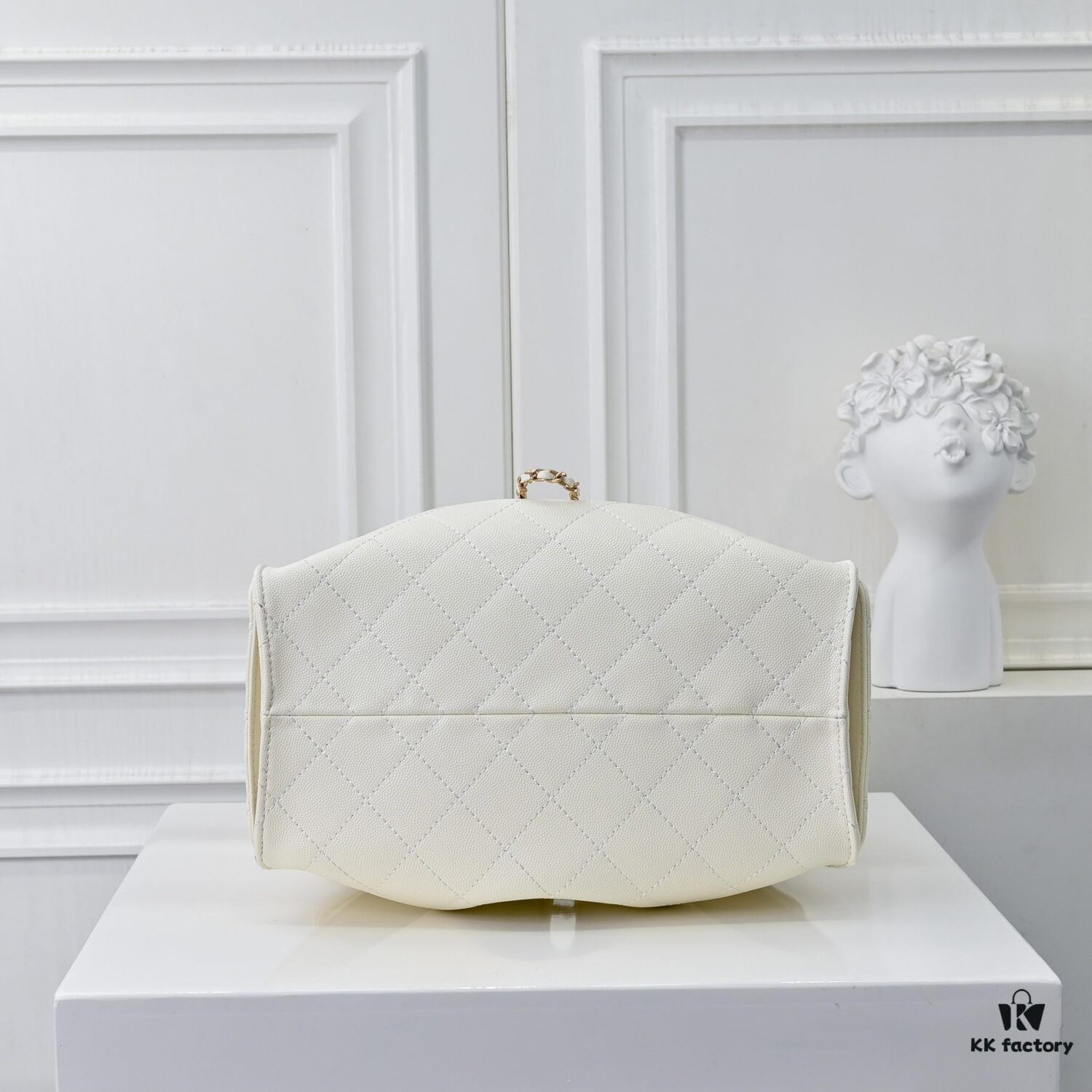 Upgraded Chanel 25C Hobo Bag in Quilted Calfskin - Vintage Hip Bag, Small Bucket Bag with Retro Gold Coin Toggle Drawstring, Diamond Quilting, and Classic Chain Design