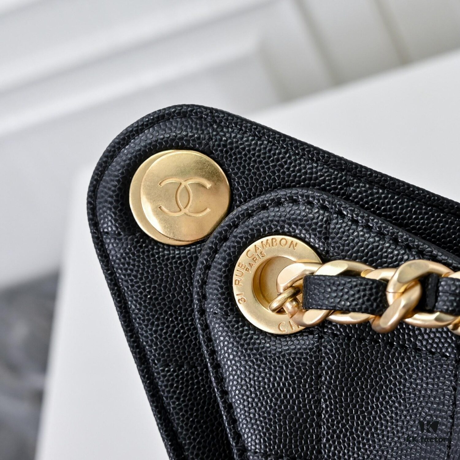 Upgraded Chanel 25C Style Hobo Bag in Quilted Calfskin - Vintage Hip Bag, Small Bucket Tote with Retro Gold-Tone Buckle Drawstring, Diamond Quilting, Classic Chain Design