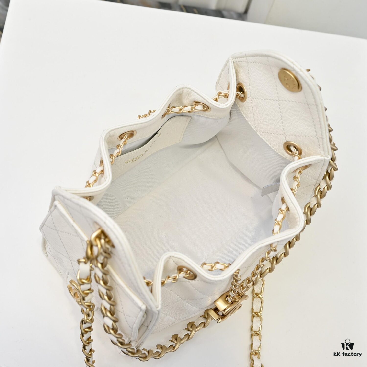 Mini Chanel 25C Hobo Bag in Quilted Calfskin with Vintage Gold Buckle Drawstring Bucket Design + Diamond Stitching + Retro Black and Gold Tone, Classic Chain Strap, Elegant and Versatile