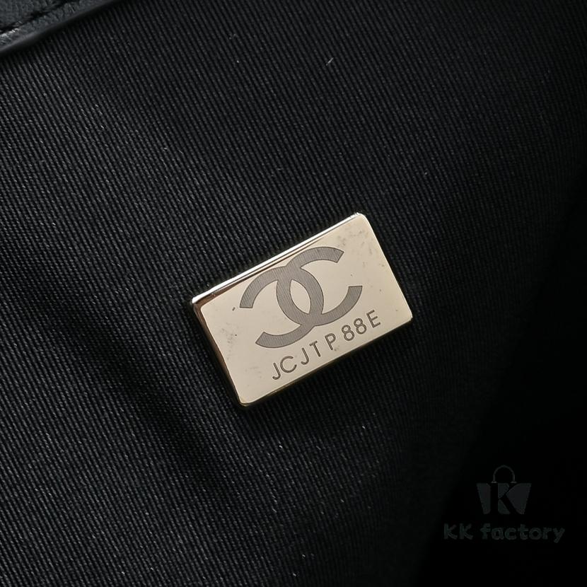 Large Upgraded Chanel 25C Hobo Bag in Suede Cowhide - Vintage Bucket Bag with Coin Button Drawstring, Diamond Quilting, Retro Black-Gold Tone, Classic Chain Design