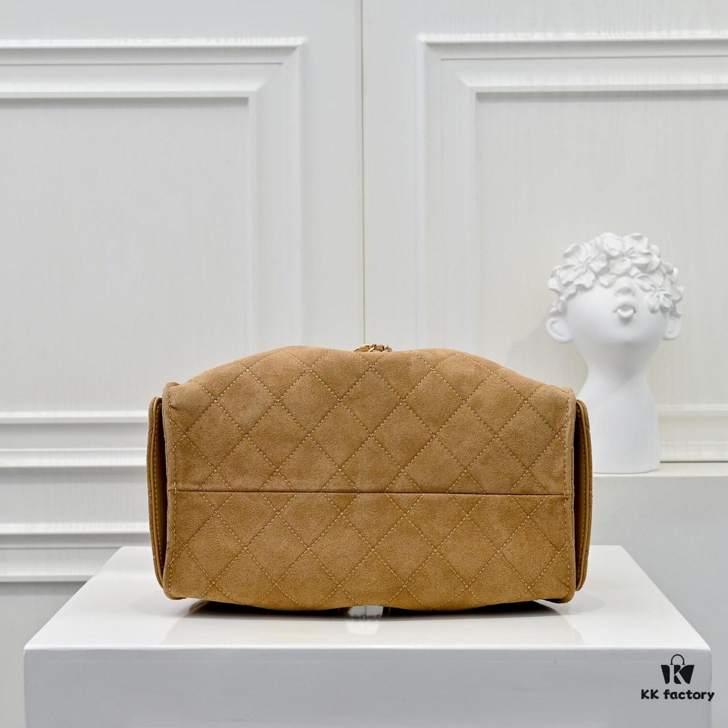 Upgraded Chanel 25C Hobo Bag in Sanded Calfskin - Mini Fringe Shoulder Bag with Vintage Coin Toggle Drawstring, Quilted Design, Retro Black-Gold Finish, Classic Chain Strap