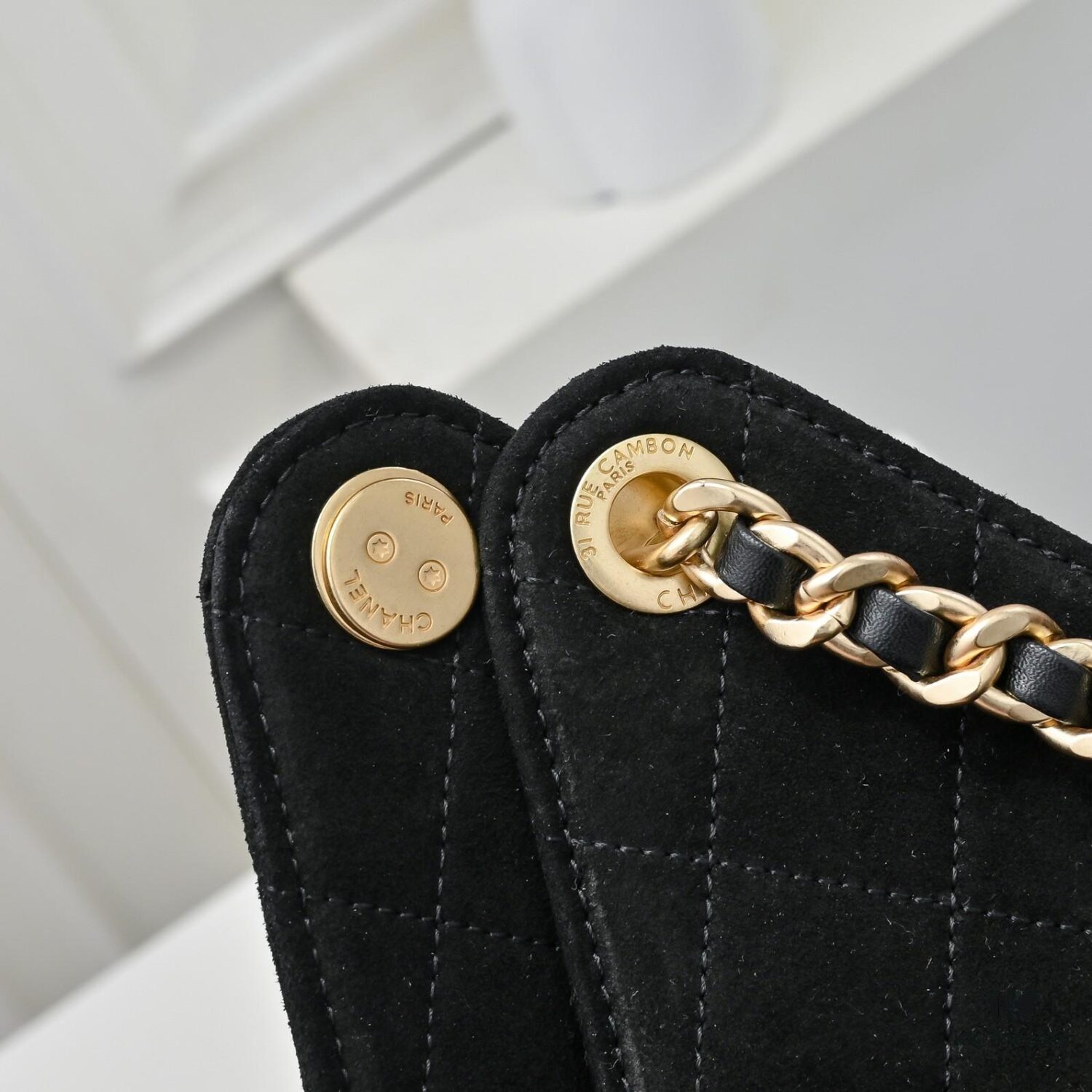 Upgraded Chanel 25C Hobo Bag in Sanded Calfskin - Mini Fringe Shoulder Bag with Vintage Coin Toggle Drawstring, Quilted Design, Retro Black and Gold Hardware, Classic Chain Detail