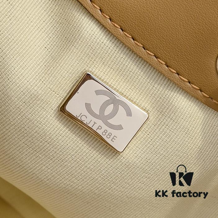 Mini Chanel 25C Bag Hobo Suede Crossbody Bucket Bag with Vintage Coin Toggle Drawstring, Diamond Quilting, Retro Black Gold Hardware, Classic Chain Design