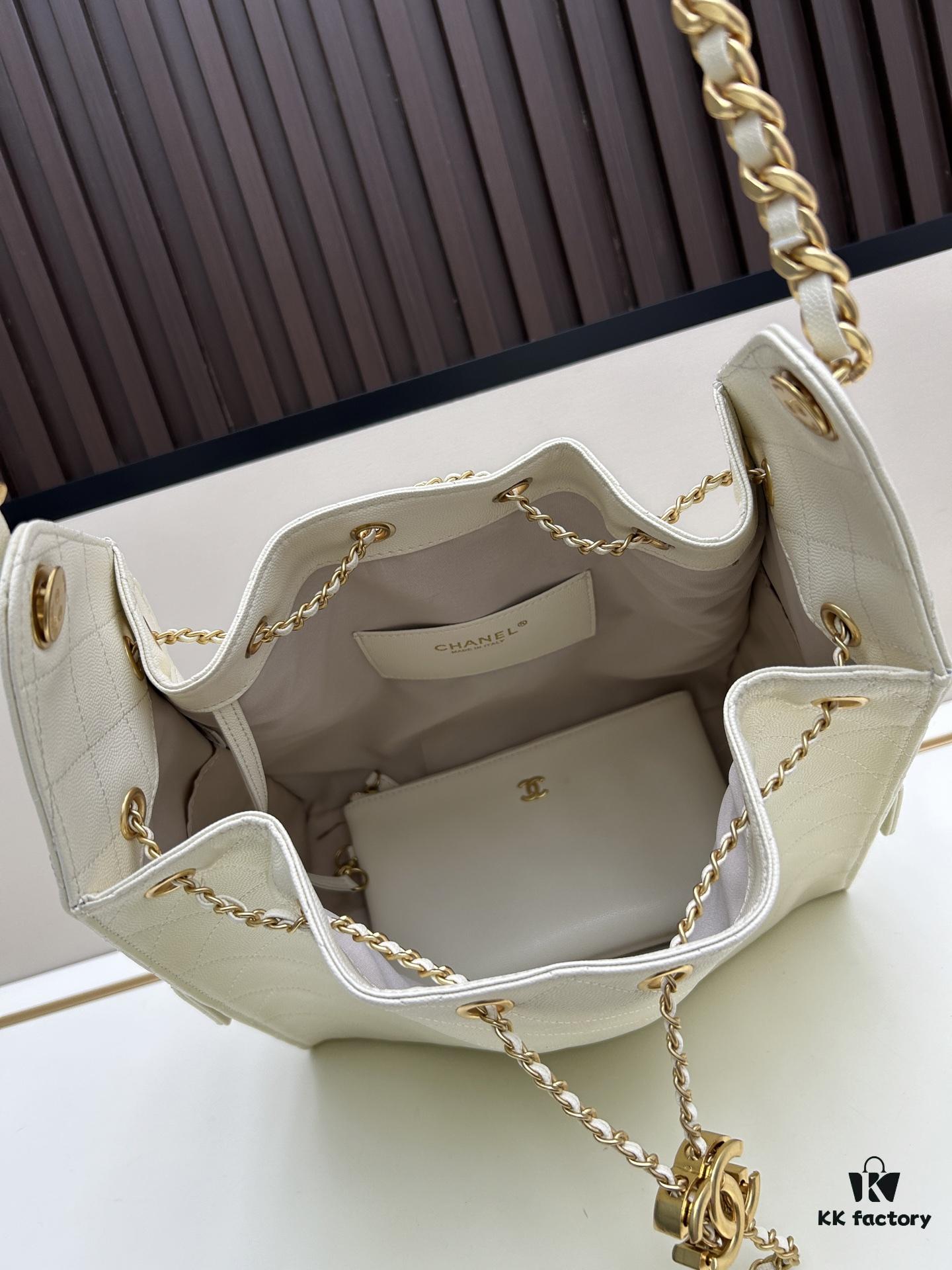 Large Vegan Leather, Suede-Like Texture, Upgraded Version of Chanel 25C Style Hobo Bag, Vintage-Inspired Bucket Bag with Drawstring Closure, Quilted Diamond Pattern, Retro Gold-Tone Hardware, Classic Chain Design