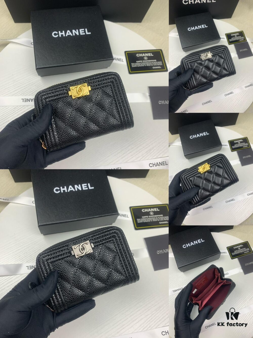 CHANEL Classic BOY Bag, Original Quality! Quilted Pattern, Spacious Interior, Perfect for Cards and Cash, Excellent Details, Model No. 80602, Size: 11*7.5