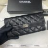 CHANEL Le Boy Long Wallet A80286 Lambskin Antique Silver Hardware, Original Quality, Full Packaging