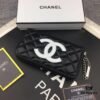 Chanel 15C-169# Small Lambskin Quilted Single-Zip Wallet in Black with White or Black Trim