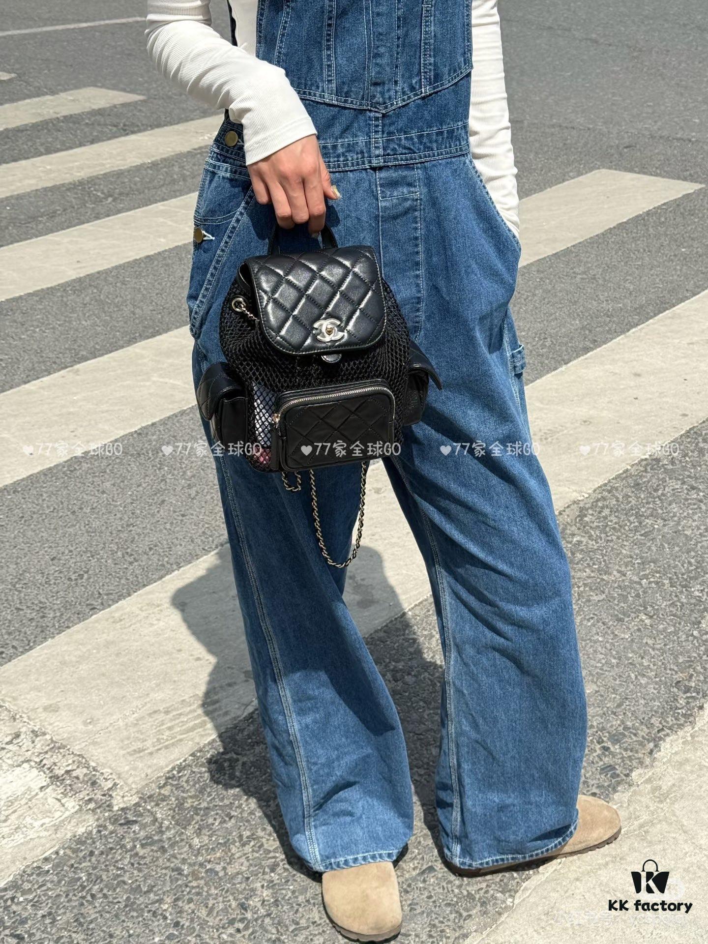 CHANEL 25S Spring/Summer Best-Selling Series Mesh Netting Backpack