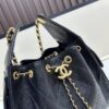Upgraded Chanel 25C Hobo Bag in Quilted Calfskin - Mini Vintage Drawstring Bucket Bag with Retro Gold Buckle, Diamond Stitching, and Classic Chain Design