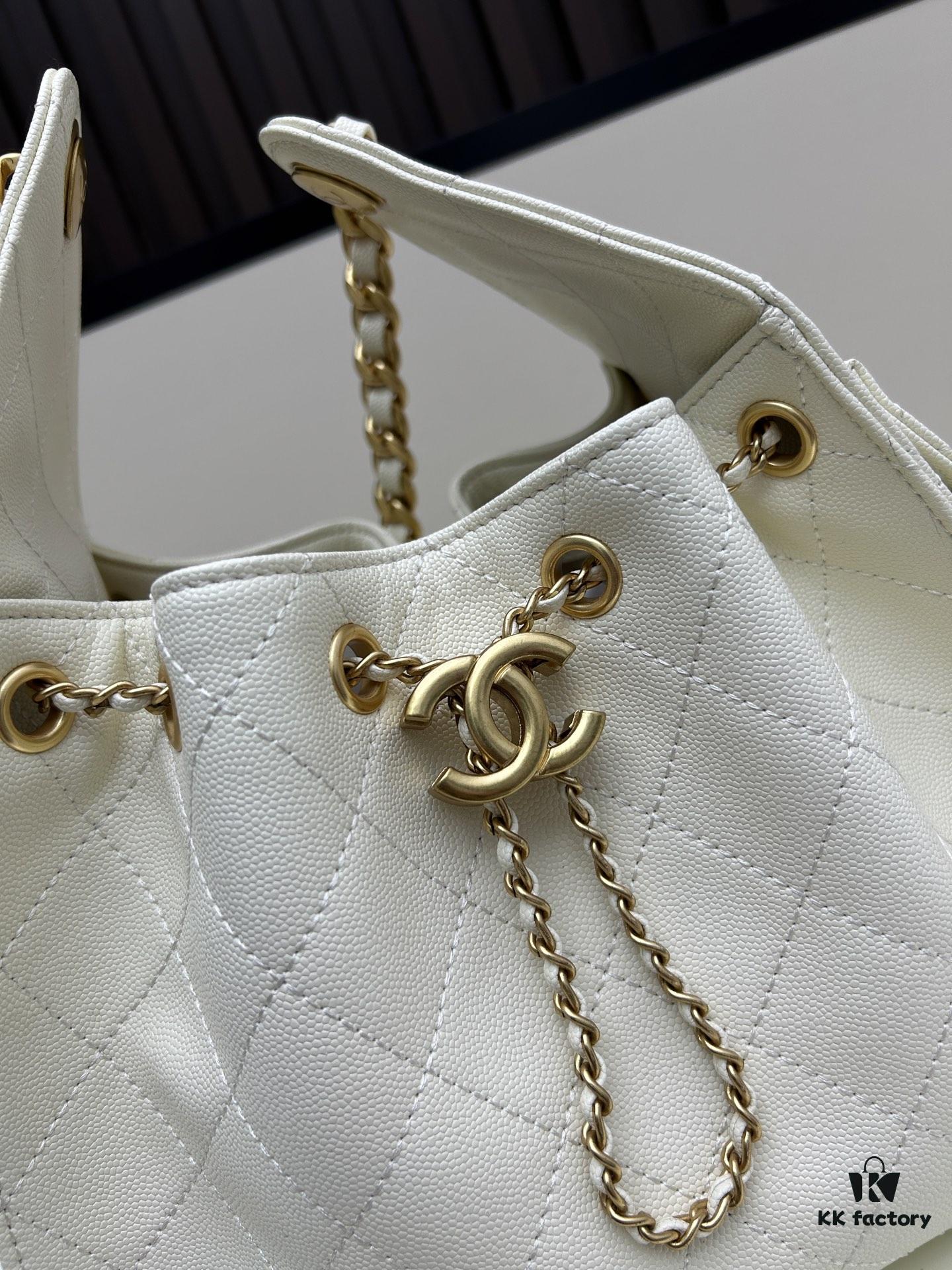 Upgraded Chanel 25C Hobo Bag in Quilted Calfskin - Small Vintage-Inspired Drawstring Bucket Bag with Retro Gold-Tone Hardware and Classic Chain Design