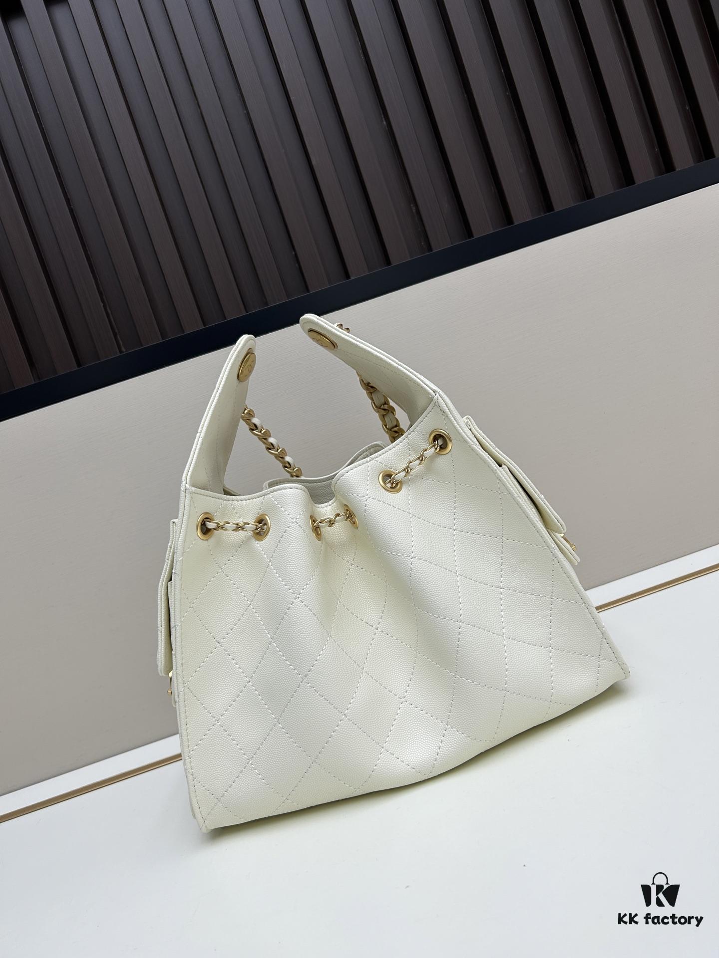 Upgraded Chanel 25C Hobo Bag in Quilted Calfskin - Small Vintage-Inspired Drawstring Bucket Bag with Retro Gold-Tone Hardware and Classic Chain Design