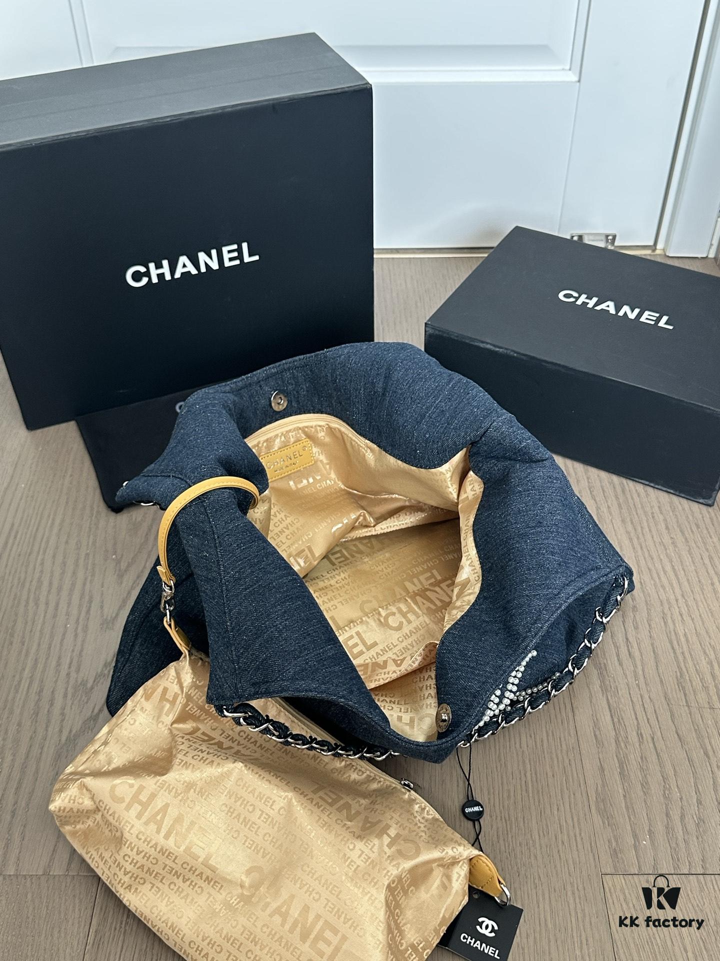CHANEL VINTAGE Pearl Denim