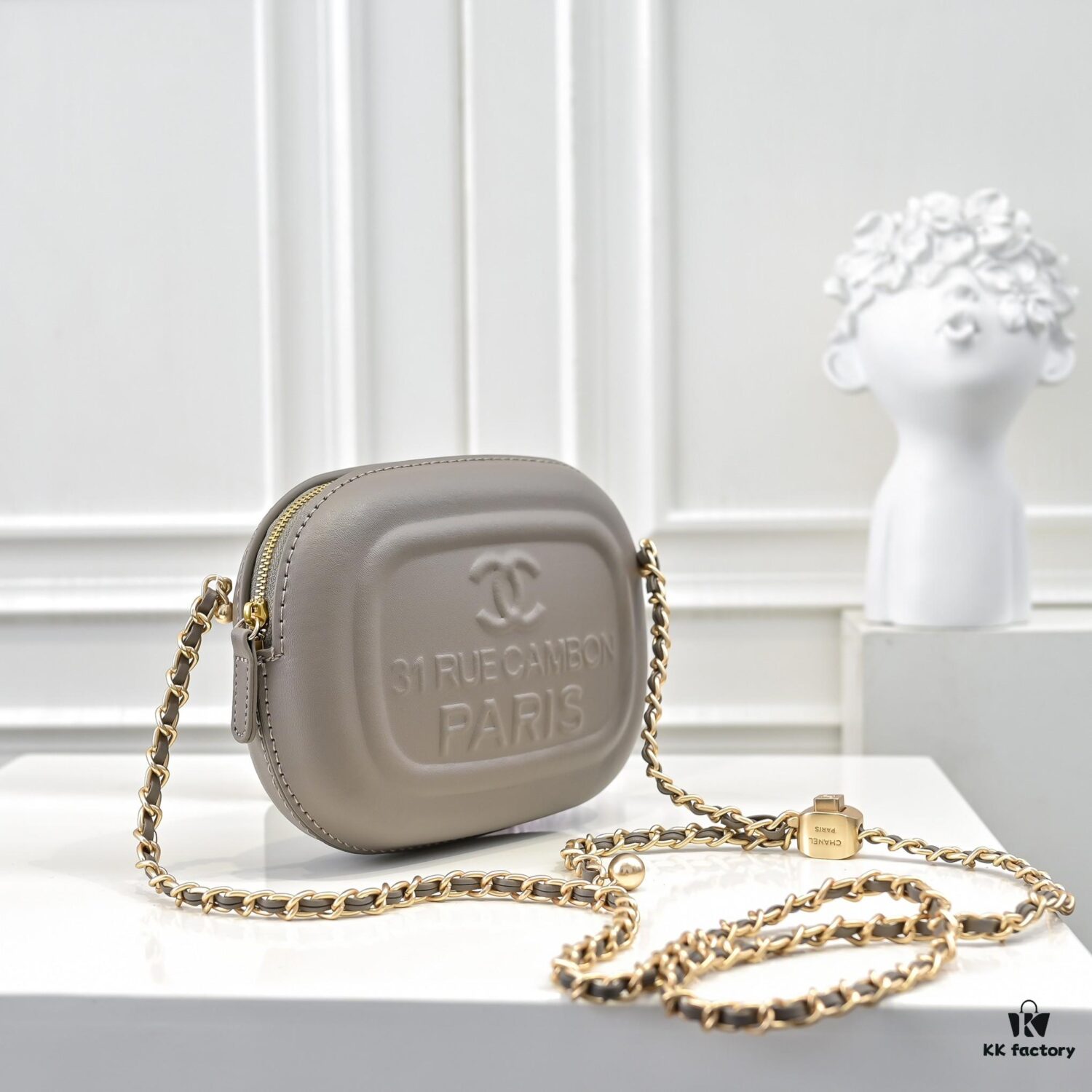 CHANEL 25C Pre-Spring Resort Collection Mini Camera Bag in Gold Tone