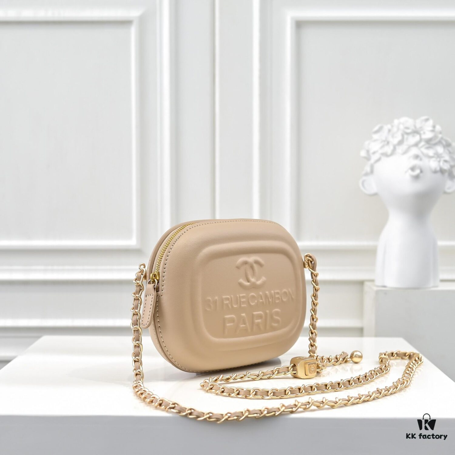 CHANEL 25C Pre-Spring Vacation Collection Mini Camera Bag in Gold Tone