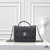Chanel 25C Spring/Summer New Arrival Logo Tote Backpack Crossbody Bag Calfskin with Gold-Tone Metal Hardware