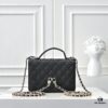 Chanel 25C Spring/Summer New Arrival Logo Tote Backpack Crossbody Bag Calfskin with Gold-Tone Metal Hardware