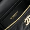 Chanel 25C Spring/Summer New Lunchbox Bag, Calfskin with Metal Chain Design, Double C Logo, Compact Size Fits Phone and Daily Essentials